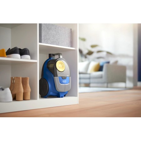 Philips 2000 Series XB2125 Støvsuger 1.3liter Mørkeblå/gul