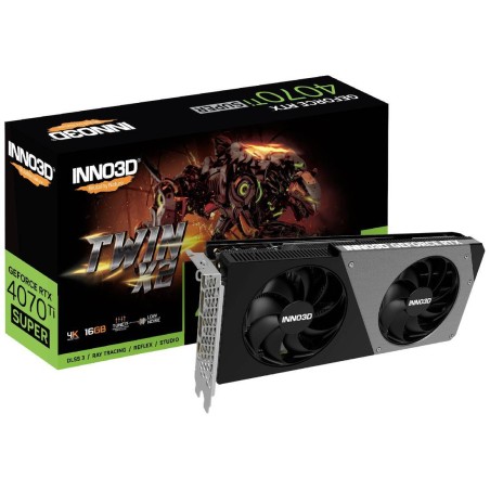 Inno3D GeForce RTX 4070 Ti SUPER Twin X2 16GB - Uovertruffen Spilpræstation og Fantastisk Grafikkvalitet!