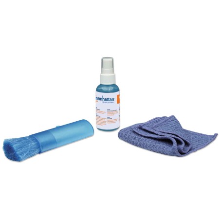 Manhattan LCD Mini Cleaning Kit 421010 - Effektiv Rengøring til Skærme - Perfekt til Kontoret og Hjemmet