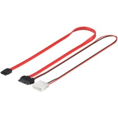 Kompakt og Effektiv: MicroConnect SlimMini SATA to SATA Power - PI2025