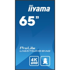iiyama 65" UHD IPS 4K Display LH6575UHS-B1 - Ultra High Definition Visuals