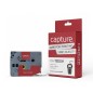 Capture 12mm x 8m Black on White Tape