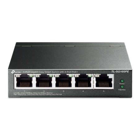Køb Omada TL-SG105PE - 5-Port Gigabit Easy Smart PoE Switch – Effektiv og Brugervenlig Netværksløsning