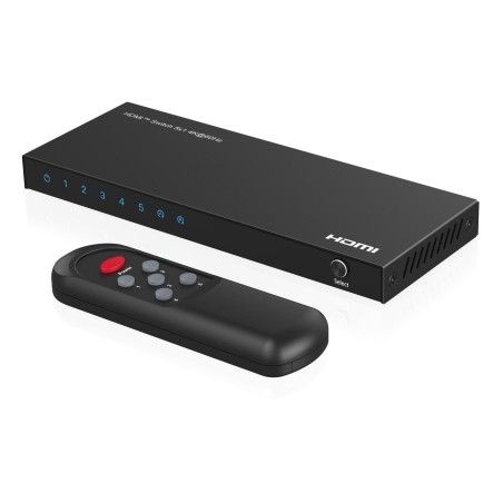 Køb MicroConnect 4K 60Hz HDMI Switch 5x1 HDCP - MC-HDMISWITCH0501-4K - Ultra HD Performance og Nem Betjening