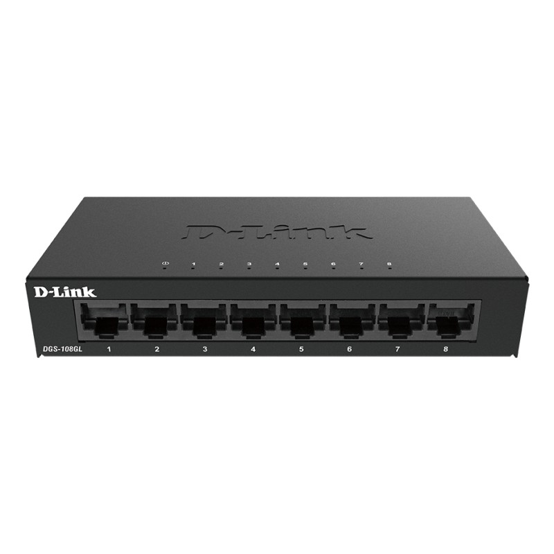 D-Link 8-Port Gigabit Ethernet Metal D-Link 8-Port Gigabit Ethernet Metal