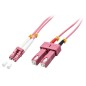 Lindy Fibre Optic Cable, LC/SC OM4,