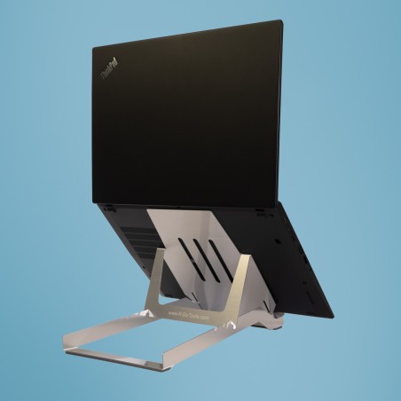 R-Go Tools Riser Basic Laptop Stand – Ergonomisk og Justerbar Bærbar Stander | RGORIBASI