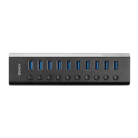 Lindy 10 Port USB 3.0 Hub - Optimal Tilslutning | Model 43370