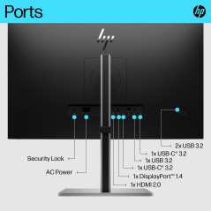 HP E-Series E27k G5 (6N4C4AA) - Ultra HD Skærm med Overlegen Billedkvalitet og Avancerede Funktioner