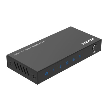 MicroConnect 4K60Hz HDMI Splitter 1x2 - Høj kvalitet og ydeevne - Producent varenummer: MC-HDMISPLITTER0102-4K