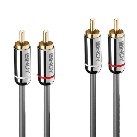 Lindy 10M Dual Phono Cable Cromo - Højkvalitets Lydkobling | Producentnr. 35349