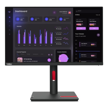 Lenovo Thinkvision T24I-30 605 Cm - Skarp Billedkvalitet og Avanceret Ydeevne | Varenr: 63CFMATXEU