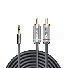 Lindy 1M Phono Audio Cable, Cromo