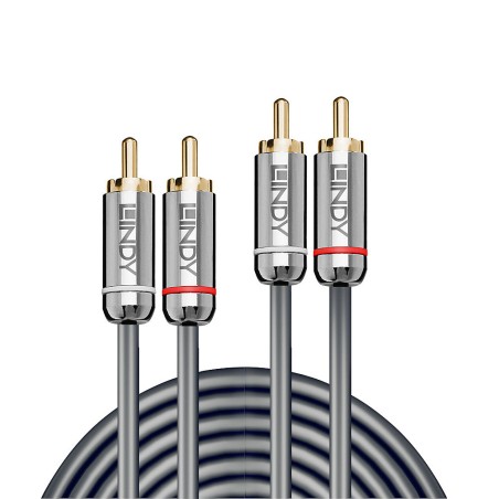 Lindy 3M Dual Phono Cable, Cromo