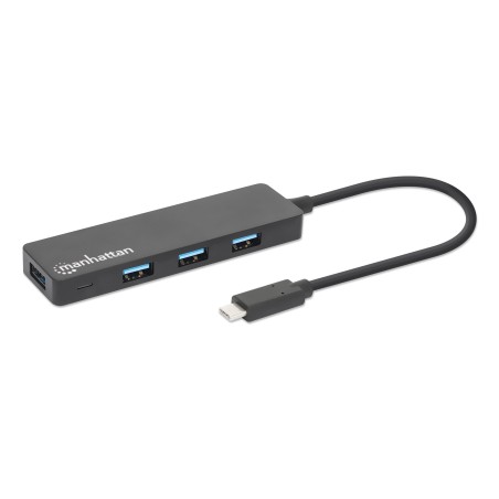 Manhattan USB-C DockHub Ports 4 (164924) - Fleksibel og Effektiv Tilslutning