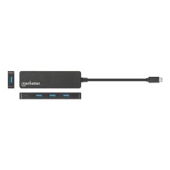 Manhattan USB-C DockHub Ports 4 (164924) - Fleksibel og Effektiv Tilslutning