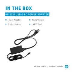 HP 65W Usb-C Lc Power Adapter-UK