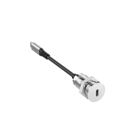 Vivolink USB-C Desk Socket White PROUSBCMF0.3SOCKET-W - Stilfuld og Effektiv Løsning til Dit Arbejdsområde