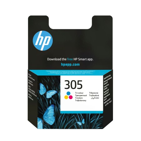 HP 305 Tri-Color Original Ink (3YM60AE) - Højkvalitets Farveblæk til Din Printer