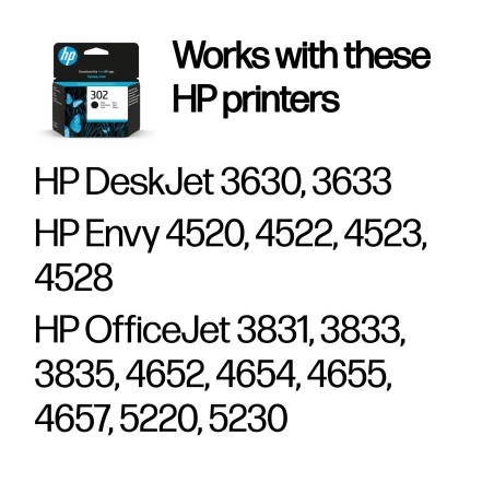 HP 302 Black Original Ink