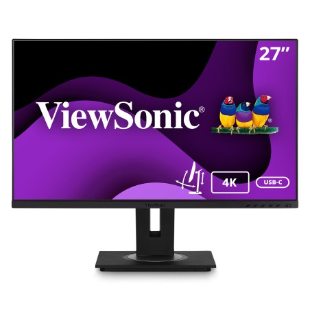 ViewSonic VG2756-4K - 27" 3840 x 2160 UHD Skærm med Fantastisk Billedkvalitet og Ergonomisk Design