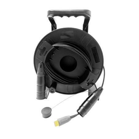 Vivolink 100m OPTIC HDMI 4K CABLE - Ultimativt Kabel til Krystalklar Billedkvalitet | PROHDMIOP100-DRUM