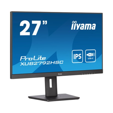 iiyama 27" ETE IPS-panel - 1920x1080 Full HD Monitor (XUB2792HSC-B5) - Perfekt til Professionel Brug og Gaming