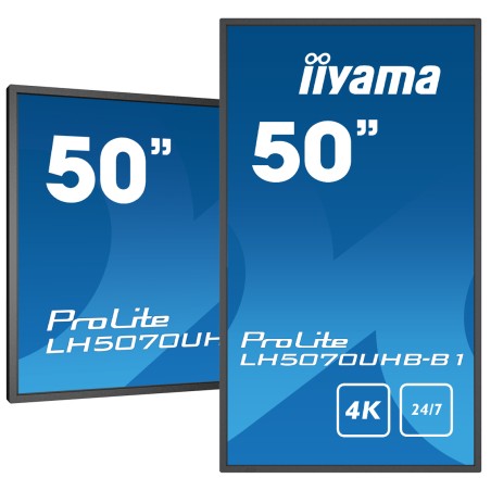 iiyama ProLite LH5070UHB-B1 - 50" 4K Ultra HD LCD med Imponerende Billedkvalitet og Holdbarhed