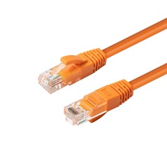 MicroConnect CAT6A UTP 1m Orange LSZH
