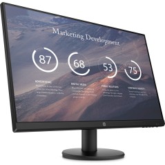 HP P27v G4 27" 1920x1080 Skærm - Krystalklar Billedkvalitet og Stilfuldt Design - Varenr. 9TT20AA