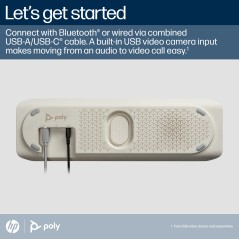 Poly SYNC 60 SY60-M USB Bluetooth - Professionel Konferencehøjttaler | Varenummer 216873-01