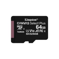 Kingston 64GB microSDXC Canvas Select - Pålidelig og Hurtig Lagring | SDCS2/64GB