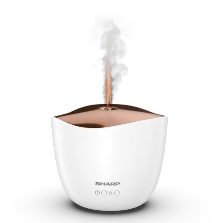 Aroma Diffuser Sharp DF-A1E-W - Skab en Beroligende Atmosfære mā Harpisk- og LED-funktioner