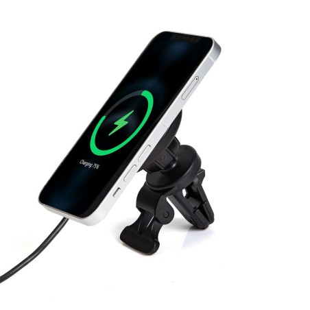 Kraftfuld eSTUFF Magnetic Wireless Car Charger - ES638130 | Trådløs opladning på farten