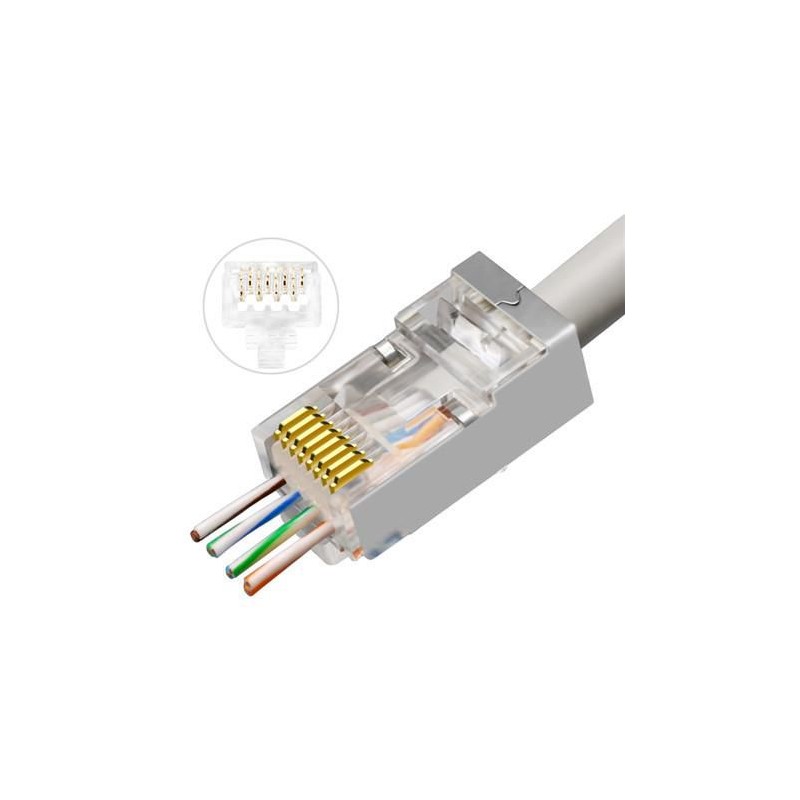 Lanview RJ45 STP plug Cat6 for