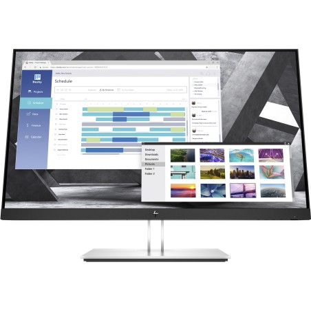HP E27q G4 27" IPS QHD Skærm - Krystalklar Grafikkvalitet | 9VG82AA#ABB