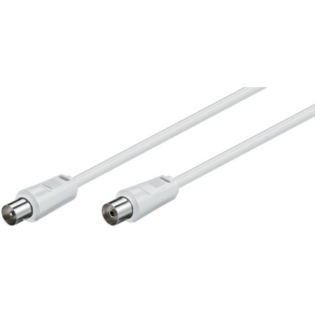 MicroConnect Coax M-F 0,5m Hvid 75 Ohm - Høj Kvalitet og Stabil Forbindelse