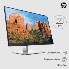 HP E-Series E27q G4 QHD 68.6 cm - Klar, Skarp og Effektiv Skærm til Professionelt Brug (Varenr: 9VG82AA)