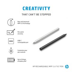HP RC MPP20 Tilt SV Pen EURO - Avanceret Ergonomisk Stylus til præcision og Komfort - 3J123AA#ABB