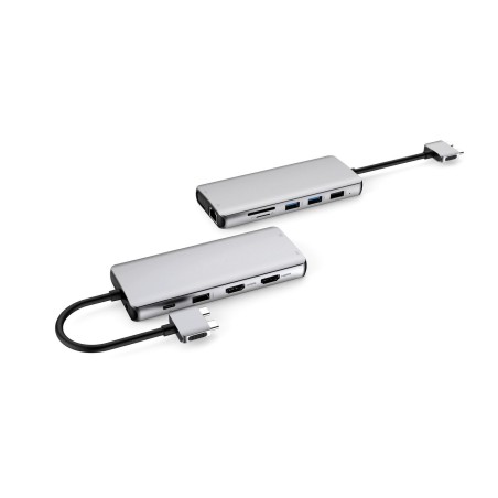 eSTUFF USB-C 12-in-1 Mobile Hub ES623010 – Ultimativ Tilslutning og Alsidighed
