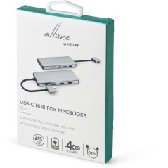 eSTUFF USB-C 12-in-1 Mobile Hub ES623010 – Ultimativ Tilslutning og Alsidighed