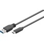 MicroConnect USB 3.2 Gen 1 C-A Cable, 0.15m MicroConnect USB 3.2 Gen 1 C-A Cable, 0.15m