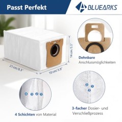 Xiaomi X20/X10 og Dreame Støvposer til Robotstøvsuger 10 stk. 2,5L – Bluearks