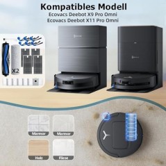 ECOVACS Deebot X9 Pro Omni/X11 Pro Omni Accessory Kit 21 pcs – Bluearks