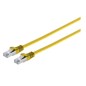 MicroConnect U/UTP CAT6A 3M Yellow Flat