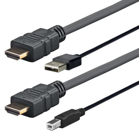Vivolink PRO HDMI WITH USB 20 AB 3M - Højkvalitets kabel til optimal ydelse | PROHDMIUSBAB3
