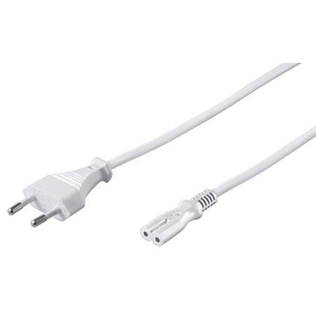 MicroConnect Power Cord Notebook 10m White - Perfekt til Lang Rækkevidde - PE0307100W