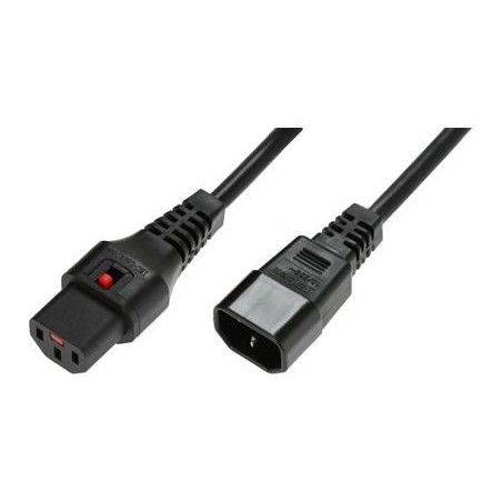 MicroConnect Extensionskabel med IEC LOCK – Sikker og Pålidelig Strømforsyning | Varenr.: PC1022