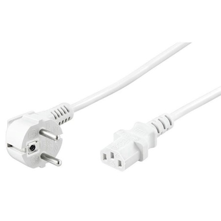 MicroConnect Power Cord 18m White IEC320 | Fleksibelt og Holdbart Strømkabel - PE010418W