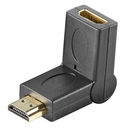 MicroConnect HDMI Angled 180 MF Adapter (HDM19F19M) - High-Quality, Reliable Connectivity